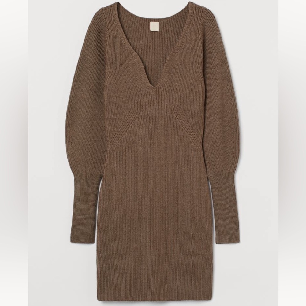 Brand New With Tags H&M rib knit sweater dress size SMALL